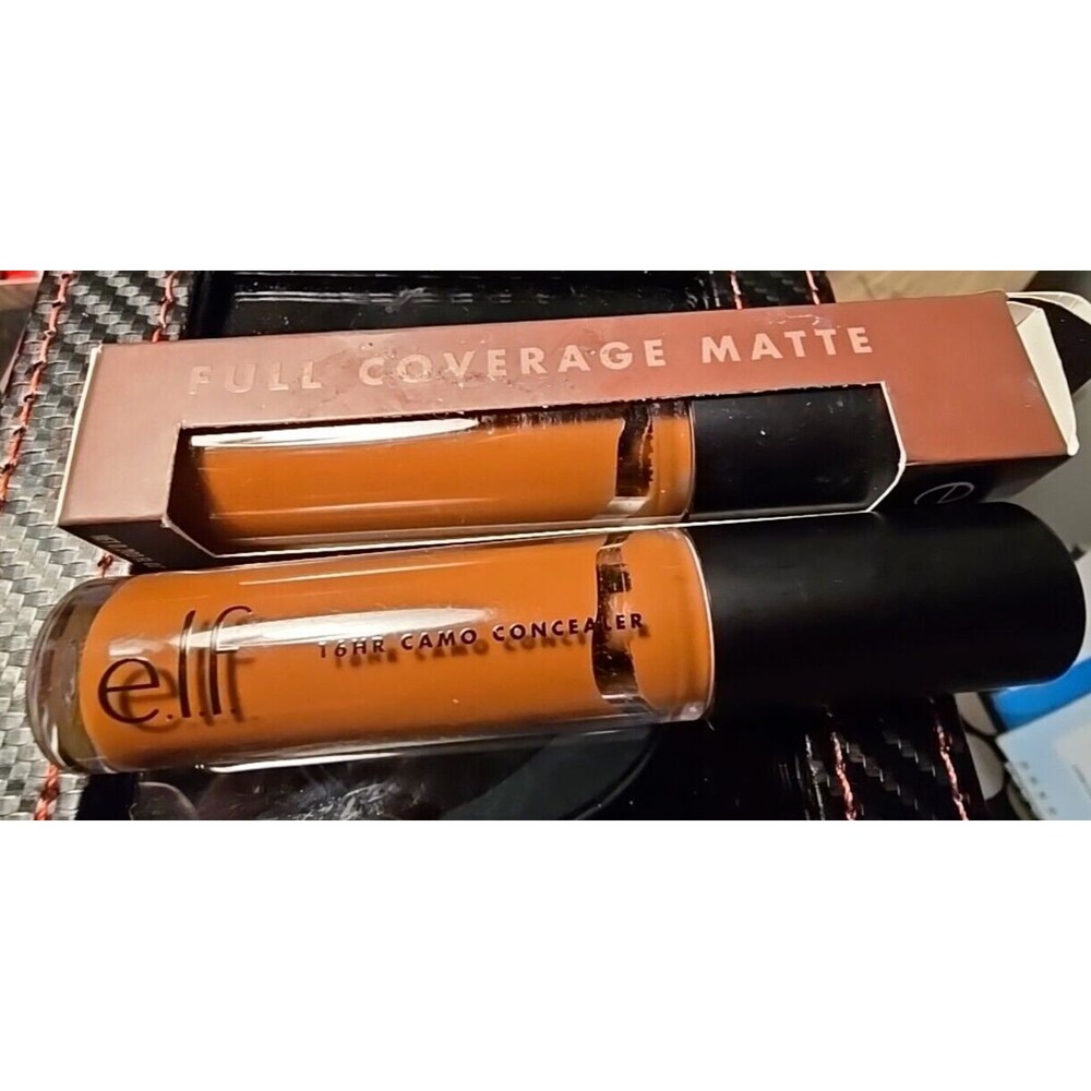 ELF 16hr Camo Concealer, Full Coverage Matte Rich Ebony NEW Lot Of 2